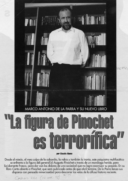 "La figura de Pinochet es terrorífica"  [artículo] Claudia Alamo.