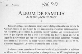 Album de familia  [artículo] Alfredo Jocelyn-Holt.