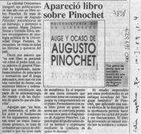 Apareció libro sobre Pinochet  [artículo].