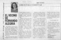 El vecino de Fernando Alegría  [artículo] M. Teresa Herreros.