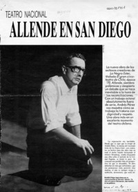 Allende en San Diego  [artículo] Marco Antonio de la Parra.