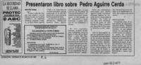 Presentaron libro sobre Pedro Aguirre Cerda  [artículo] Jesús Díaz.