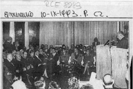 Pinochet presentó tercer libro con sus memorias  [artículo].