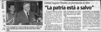 "La patria está a salvo"  [artículo] Hernán García M-C.