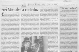 Frei Montalva a contraluz  [artículo] Hernán Soto