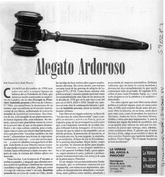 Alegato ardoroso  [artículo] Francisco José Folch