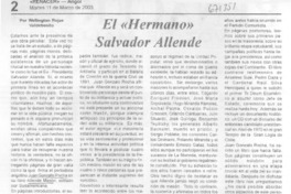 El "hermano" Salvador Allende