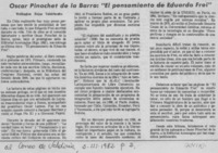 Oscar Pinochet de la Barra; "el pensamiento de Eduardo Frei"