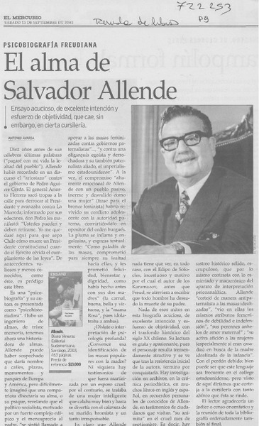 El alma de Salvador Allende