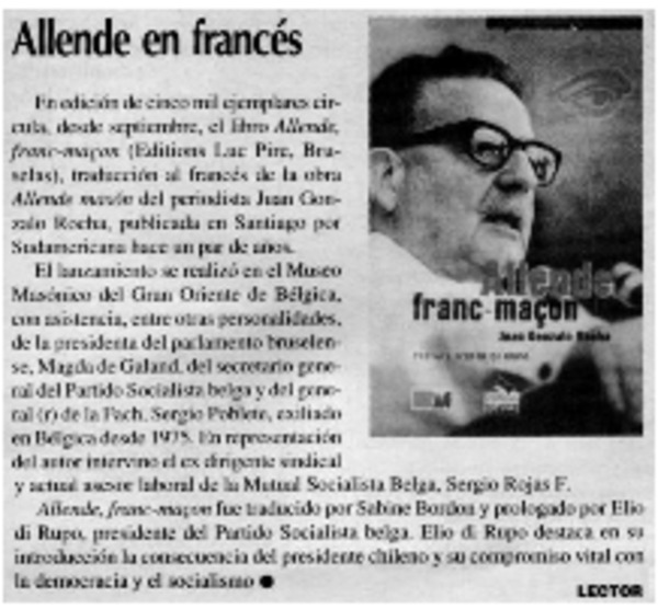 Allende en francés