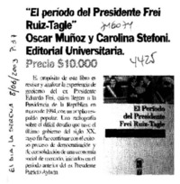 "El Período del Presidente Frei Ruiz-Tagle"