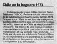 Chile en la hoguera 1973