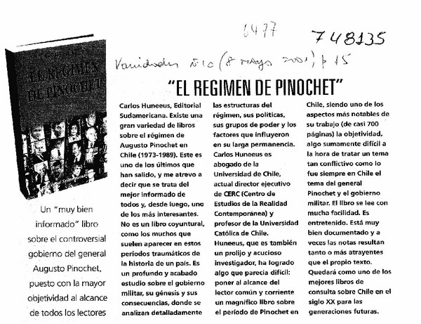 El régimen de Pinochet".