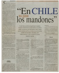 En Chile nos gustan los mandones": [entrevistas]