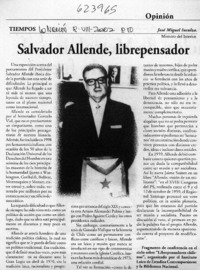 Salvador Allende, librepensador