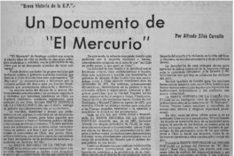 Un Documento de "El Mercurio"