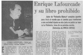 Enrique Lafourcade y su libro prohibido