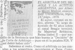 El Arbitraje del Beagle y la actitud Argentina.