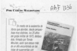 Conversacion interrumpida con Allende  [artículo] Carlos Maldonado.