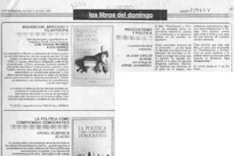 Los Libros del domingo  [artículo].