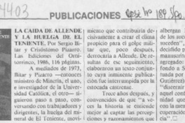 La Caída de Allende y la huelga de El Teniente