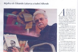 "Mi respuesta a las injurias de la diputada Isabel Allende"  [artículo] Eduardo Labarca.
