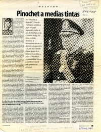Pinochet a medias tintas  [artículo] Alfredo Jocelyn-Holt.