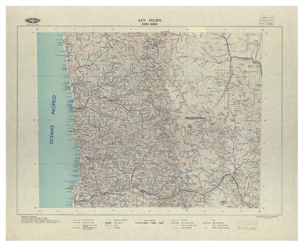 San Felipe 3100 - 6900 [material cartográfico] : Instituto Geográfico Militar de Chile.