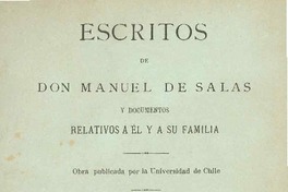 Escritos de Don Manuel de Salas : y documentos relativos a él y a su familia