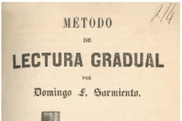Metodo de lectura gradual Domingo F. Sarmiento.