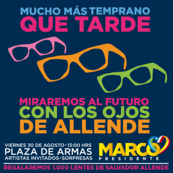 Mucho más temprano que tarde miraremos al futuro con los ojos de Allende