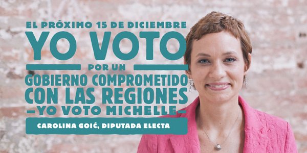 El Próximo 15 de Diciembre yo voto por un gobierno comprometido con las regiones