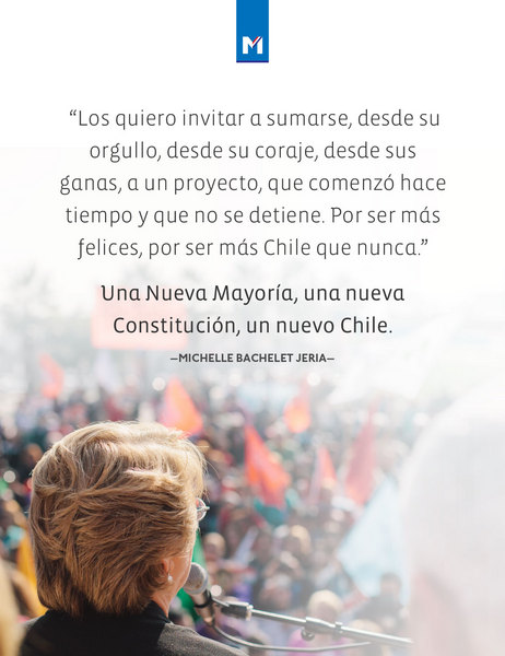 [Invitación de Michelle Bachelet para un nuevo Chile]