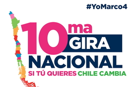 10ma gira nacional si tú quieres Chile cambia