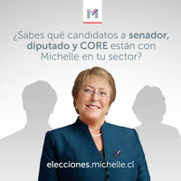 ¿Sabes qué candidatos a senador, diputados y CORE están con Michelle en tu sector?