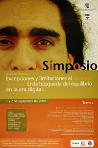 Simposio Excepciones y limitaciones al derecho de autor en la búsqueda del equilibrio en la era digital 1 y 2 de septiembre de 2004.