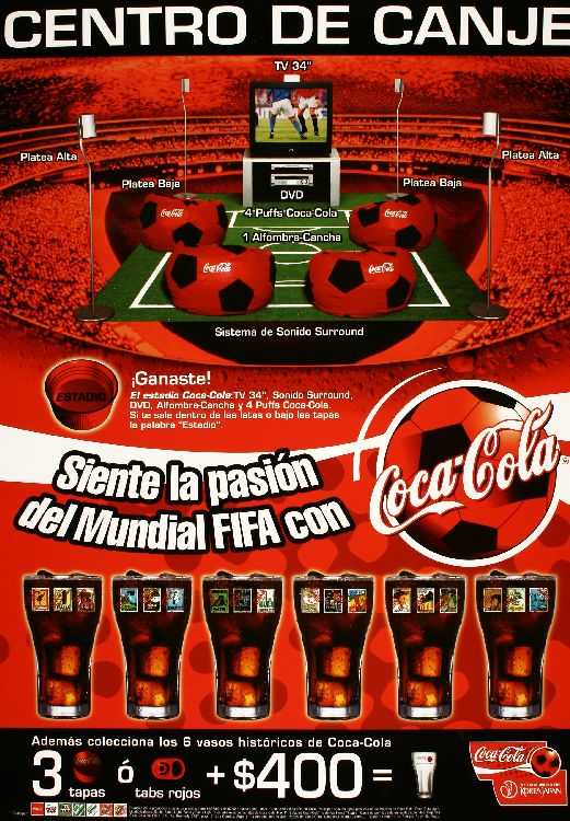 Siente la pasión del mundial FIFA con Coca-Cola