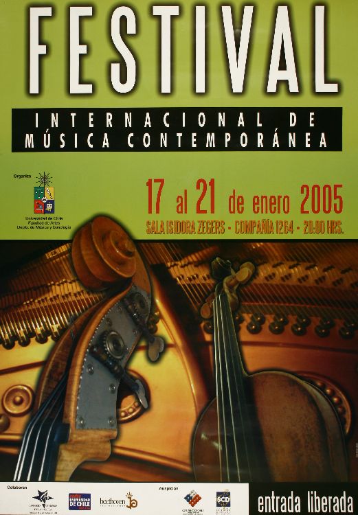 Festival internacional de música contemporánea 17 al 21 de enero 2005.