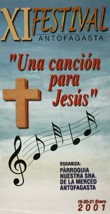 XI festival Antofagasta una canción para Jesús.