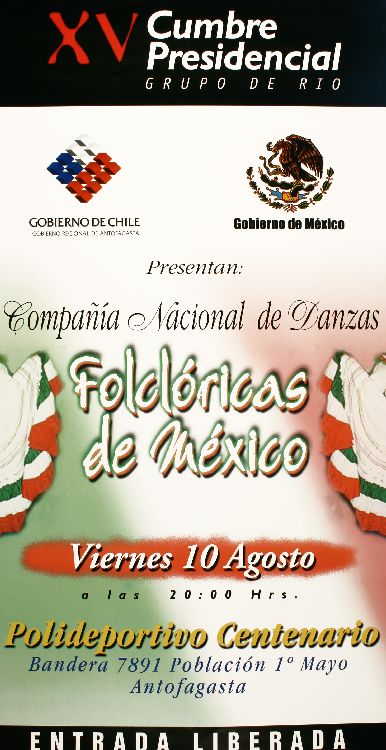 XV cumbre presidencial de Río presentan Compañía Nacional de Danzas Folklóricas de México