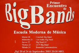 Primer encuentro de Big Bands escuela moderna de música.