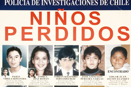 Niños perdidos Policía de Investigaciones de Chile.