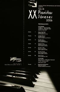 XX ciclo de pianistas jovenes 2006.