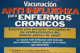 Vacunación anti influenza para enfermos crónicos