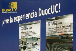 ¡Vive la experiencia Duoc UD! ventana vocacional.
