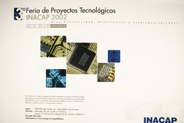 3a feria de proyectos tecnológicos INACAP 2002.