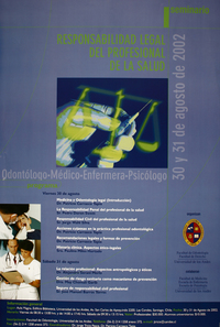 Seminario responsabilidad legal del profesional de la salud 30 y 31 de agosto de 2002.