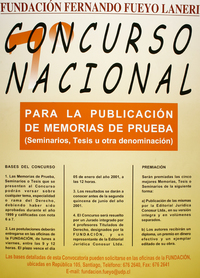 Concurso nacional Fundación Fernando Fueyo Laneri.