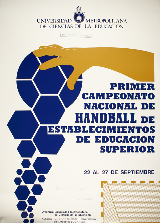 Primer campeonato nacional de handball de establecimientos de educación superior 24 al 27 de septiembre.