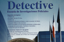 Detective Escuela de Investigaciones Policiales.
